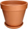 KOTARBAU® Vaso da fiori in terracotta, diametro 35 cm, per interni e giardini