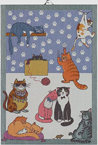 Ekelund - Küchenhandtuch Cats Fun 35x50 cm 100% Baumwolle