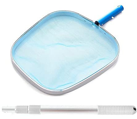 Skimmer-Netz – Spa Skimmer mit Teleskopstange – robustes Schwimm-Laubkescher-Reinigungswerkzeug – schnelle Reinigung, Schmutzentfernung. Zorq
