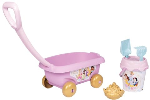 Smoby - Disney Princesses - Strandwagen mit Eimer + Zubehör -