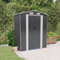 ARKEM Cobertizo de jardín Acero galvanizado Antracita 192x108x223 cm Pergolas De Jardin Casa Prefabricada