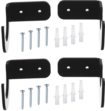 PATIKIL 2.4x3x2 Light Saber Stand Wall Mount, 2 Pairs Acrylic Light Sword Display Holder Wall Bracket Baseball Bats Rack for Home Light Saber Sword, Black