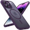 TOCOL für iPhone 14 Pro Max Hülle für Magsafe, Vollständiger Kameraschutz Stoßfest Kratzfest Transluzente Rückseite Magnetisch Handyhülle für iPhone 14 Pro Max Case, Dunkellila