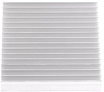 ZAWELIYO Dissipateur de chaleur en aluminium, 100x100x18 mm Dissipateur thermique IC Dispositif de dissipation thermique en métal pour module IC, ordinateur PC, LED, PCB