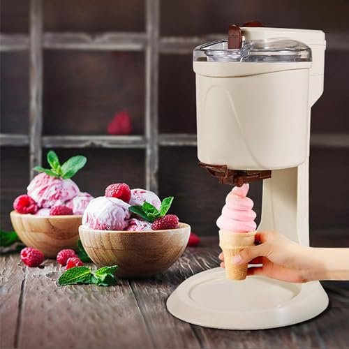 Soft Serve Ice Cream Machine, Automatic Home Ice Cream Makers, Yogurt Sorbet Maker Portable Blender - Ice Cream Makers Machine