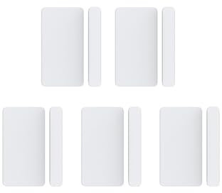 Sensor inteligente de puertas y ventanas Tuya Smart ZigBee-Sensor de contacto for puerta y ventana, detectores de puerta inalámbricos for casa inteligente, alarma remota con aplicación abierta/cerrada