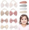 12 Pezzi Fermagli per Capelli Ragazze, Fiocco Accessori per Capelli Set, Fiocchi Elastici per Capelli Bambina, Mollette per Capelli Bambina per Vita Quotidiana Feste Fotografia e Festival