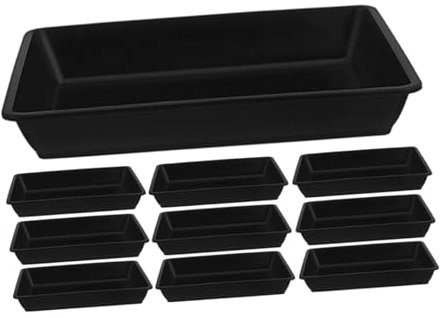 OFFSCH 10pièces Saucisses pour Fleurs Plateaux Rectangulaires Résistants pour Pots De Plantes Saucisses De Drainage pour Intérieur Et Jardin