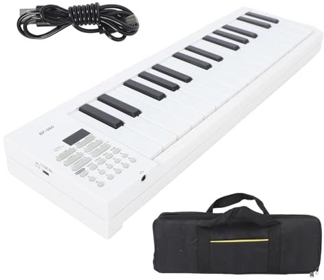 Electronic Keyboard 61 Keys, Teclado Piano Plegable 61 teclas, Teclas de Tamaño Completo, Grabación, Reproducción, para Principiantes, Estudiantes, Profesionales