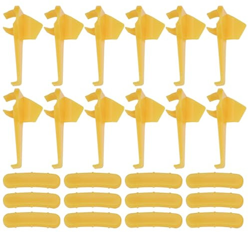 ECSiNG 12 Sets Car Tire Changer Protector Tyre Changing Machine Mount Demount Duck Head Insert Wheel Rim Guard for Tire Wheel Repair Tools