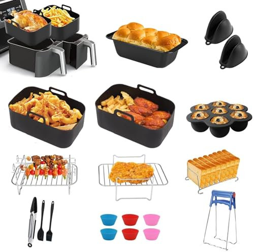 Accessoires pour friteuse à air chaud Ninja Foodi AF300EU, AF400EU, accessoires pour friteuse à air chaud Ninja Foodi Dual Zone AF400EU AF300EU Airfryer Accessoires
