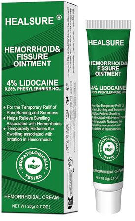 Crema para hemorroides y almorranas 20 g: alivia el dolor, la hinchazón y la picazón