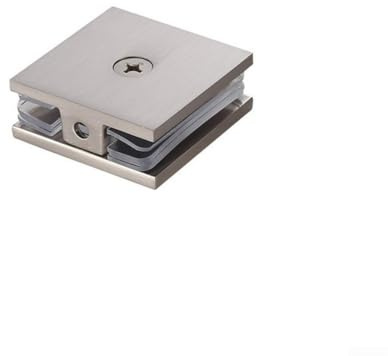 Abrazadera de latón para instalaciones de vidrio de baño, opciones seguras para 8 12 mm de grosor (cepillado)