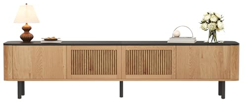 BTM Moderner TV-Schrank, TV-Ständer, TV-Paneel, niedrigerer TV-Ständer. Einzigartiges Design. 190 x 35 x 45 cm (L x B x H)