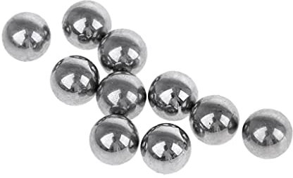 Sharplace 10 Stahlkugellager Fahrrad Nabenachse aus Stahlkugel Fahrradzubehör 4.7/6.3 MM, 6,3 mm
