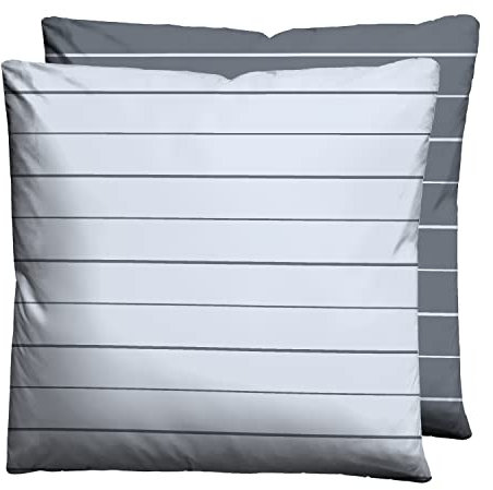 biberna 0636044 Mix & Match Kopfkissenbezug Mako-Baumwoll-Satin 1x 80x80 cm, blau