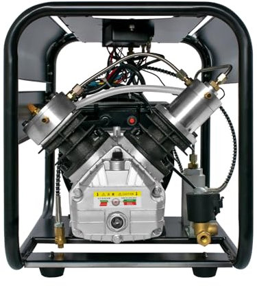 TUXING 4500Psi Double Cylinder Pcp Air Compressor,High Pressure Air Compressor, Auto Stop and Auto Purge Version,Pcp Compressor for PCP Rifle Tank Gas Scuba Filling 220V (TXED013) Black