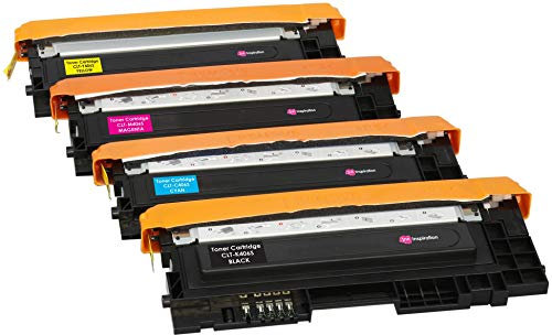 4er Set Premium Toner kompatibel für Samsung Xpress SL C410W C460FW C460W C467W CLP-360 CLP-365 CLP-365W CLX-3305 CLX-3305FN CLX-3305W CLT-406S | Schwarz 1.500 Seiten & Color je 1.000 Seiten