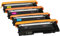 4er Set Premium Toner kompatibel für Samsung Xpress SL C410W C460FW C460W C467W CLP-360 CLP-365 CLP-365W CLX-3305 CLX-3305FN CLX-3305W CLT-406S | Schwarz 1.500 Seiten & Color je 1.000 Seiten
