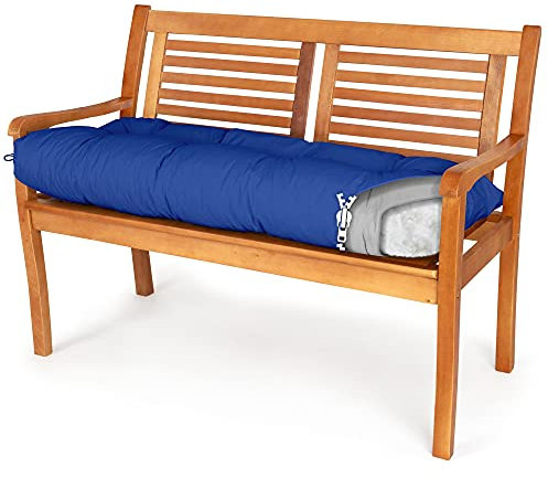 Spatium Cojines para Bancos Funda desenfundable, Impermeable 30 tamaños para Elegir de 7 Colores(170 x 50 x 10cm Azul)