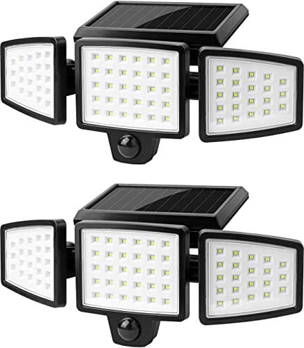 Lepro Solarlampen für Außen mit Bewegungsmelder, 360° Beleuchtungswinkel, 1000 Lumen 6W LED Solarlampen Aussen, IP65 Wasserdicht, 270°Drehbar Solar Außenleuchte für Außen Garten Balkon Garage