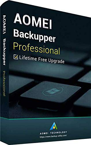 AOMEI Backupper Professional Edition für 2 PCs, Aktivierungscode per Post - Brief Versand inklusive lebenslange Upgrades