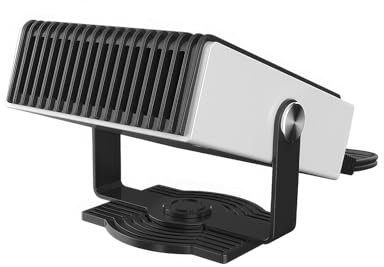 12V 150W Auto Heizlüfter Defroster, Riloer 2-In-1 Heizung/Kühlung Mini-Autoheizung Mit Griff Und Zigarettenanzünder, Schnelles Aufheizen Standheizung Zeltheizung Fensterheizung, Weiß
