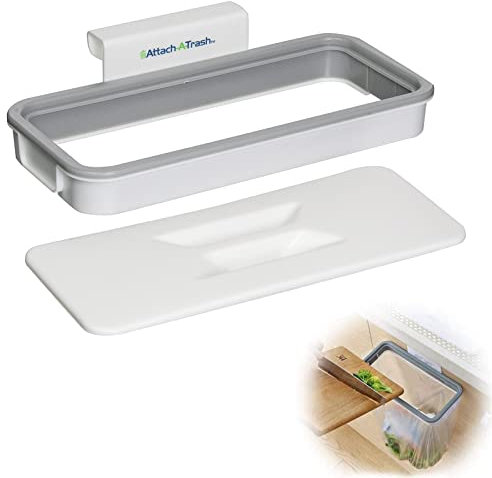 Soporte para Bolsas de Basura con Tapa Hängender Müllsackständer, Kabinett Müllsackhalter, Wand Hängender Müllsackständer