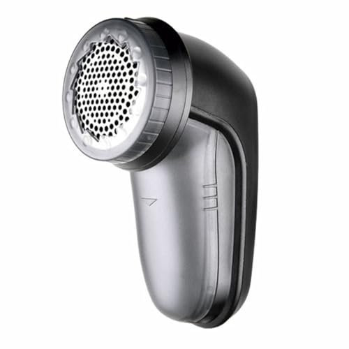 TM Electron TMLR811 quitapelusas eléctrico Compacto Recargable, 3 Niveles de rasurado, 2 velocidades, diseño ergonómico, depósito y Adaptador para Levantar Pelusa