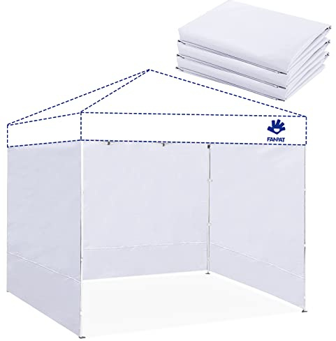 Fanpat Seitenwände für Pavillon (Weiss/opulenter Garten, 1PCS)