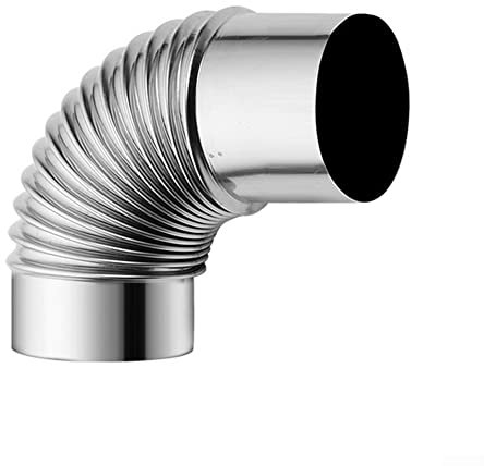 Elbow Stove Pipe 90 Degree Chimney Stainless Steel Flue Stove Pipe for Indoor Outdoor Camping Wood Stoves Chimney Bend 90° Multi Elbow Chimney Pipe-60mm/2.36inch