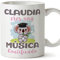 MUGFFINS Tazas Personalizadas para MÚSICA - En Español - Koalificados Personalizados - 11 oz / 330 ml - Regalo Personalizable original y divertido