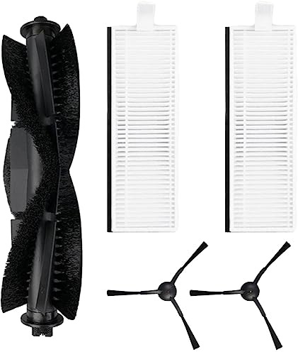 Ersatzzubehör-Set kompatibel für Laresar Evol 3 Roboter Staubsauger Hauptbürste Filter Seitenbürste inklusive Rollenbürste Seitenbürsten Filter Teile