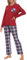 MoFiz Pyjama Femme Hiver Ensemble de Pyjama Noel Confortable Haut Manche Longue Bas Pyjama Femme à Carreaux 781-57 XL