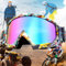 Benaton Motocross Winddicht Anti Fog Uv Skibrille, Skibrille Snowboard Brille Für Brillenträger Herren Damen Erwachsene Jugendliche, Motocross Brille Mit Schaumstoffpolsterung, 7 x 2 x 3 Zoll(Bunt)