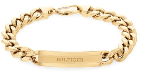 Tommy Hilfiger Jewelry Gliederarmband und Halskette für Herren aus Gelbgoldenes Edelstahl, Bracelet