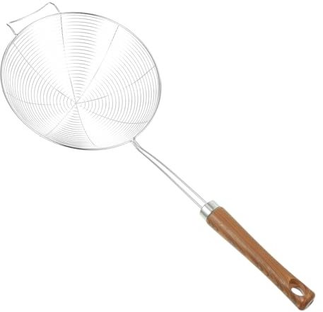 TOPBATHY Stainless Steel Mesh Drain Small Strainer Spider Strainer Wire Netting Kitchen Sieve