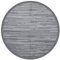 vidaXL Outdoor Teppich, Gartenteppich Rund Beidseitig, Balkonteppich Terrassenteppich UV-beständig, Teppich für Balkon Terrasse, Grau Ø200cm PP