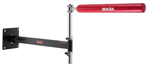 VEVOR Wandhalterung Boxen Reflexstange, Boxen Speed Trainer Boxen Spinning Bar mit Handschuhen, Wandmontage Trainingsgeräte für Boxtraining Kickboxen, MMA, Stressabbau & Fitness Schwarz & Rot