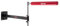 VEVOR Wandhalterung Boxen Reflexstange, Boxen Speed Trainer Boxen Spinning Bar mit Handschuhen, Wandmontage Trainingsgeräte für Boxtraining Kickboxen, MMA, Stressabbau & Fitness Schwarz & Rot