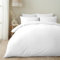 Appletree - Parure de lit Blanche – Lit King Size (230 x 220 cm) – Parure de lit Simple Unie – 100% Coton Doux et Luxueux – Style de literie hôtelière – Housse de Couette Unie Blanche
