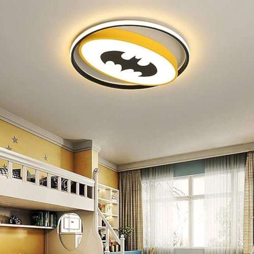 Deckenleuchte LED Babyzimmer Kinderzimmer Lampe Cartoon Comic 50cm 3000k Warmes Licht Kinder Deckenlampe Ultra Thin Side Glow Dekorative Deckenbeleuchtung für Wohnzimmer Jungen Mädchen Raum Wandlampe