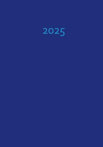 2025: DUNKELBLAU - Wochenplaner DIN A5 (1 Woche pro Doppelseite)