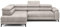 DomoHome Ecksofa Freistehend Mit Schlaffunktion Und Verstellbaren Kopfstützen, Chaiselongue, Linke Seite, 278×197×76/98 cm, Schlaffläche: 88×200 cm, Stoffbezug In Esche