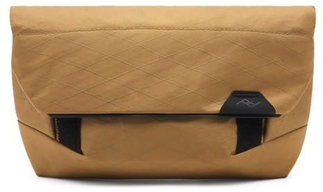 Peak Design Field Pouch V2, Coyote, 2-in-1 Organizer and Sling Bag, Adjustable Shoulder Strap and Integrated Belt Loops, Weatherproof Nylon Canvas, Organizer Pouch or Carry Bag for Men and Women