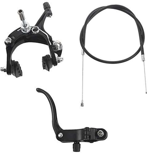 Uikdjgu Vorne Fixie Rennrad Kreuzer Bremse Set Fahrradbremse Kit Fahrrad Bremssattel Bremse Kit Seitenzugbremse Set Für Die Meisten Fixie Fahrrad Schwarz