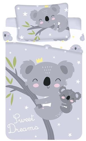Koala Kinder-Wendebettwäsche, 100 × 135 + 40 × 60 cm, OEKO-TEX (J)