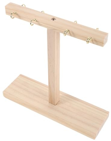 Gogogmee Présentoir à Manucure en Bois Beige Minimaliste, Support Léger et Facile à Ranger pour Faux Ongles, pour Salon ou Usage Professionnel