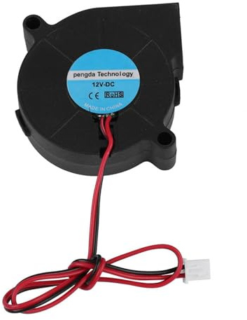 Generic 5015 12V Blower Fan for 3D Printer Cooling Super-Ventilation Black Size 1.9 * 1.9 * 0.5 Inch + ABS Material for DIY Accessories (12V)