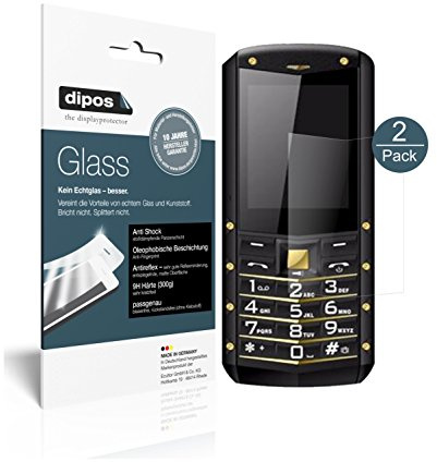 dipos 2x Displayschutzfolie 9H matt für AGM M2